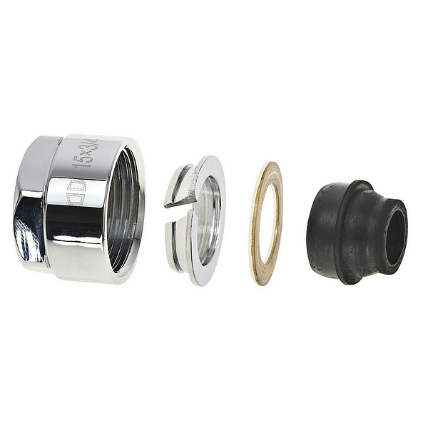 Złączka do Cu 15x1 -3/4" chrom satyna