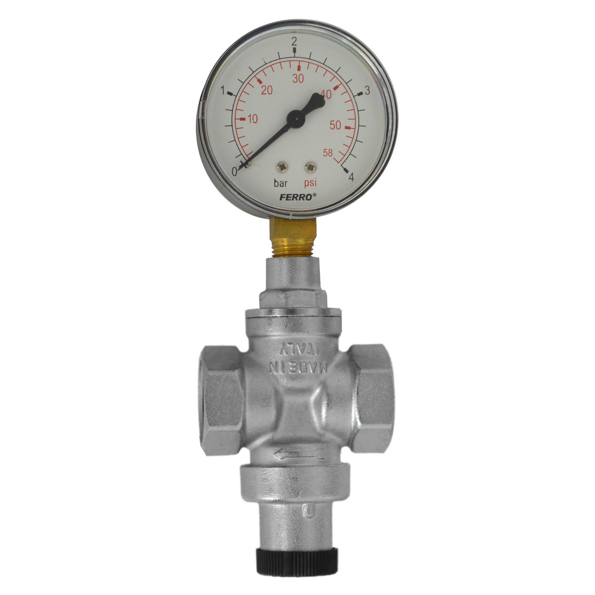 Reduktor ciśnienia 3/4" PN16 1-4bar z manometrem
