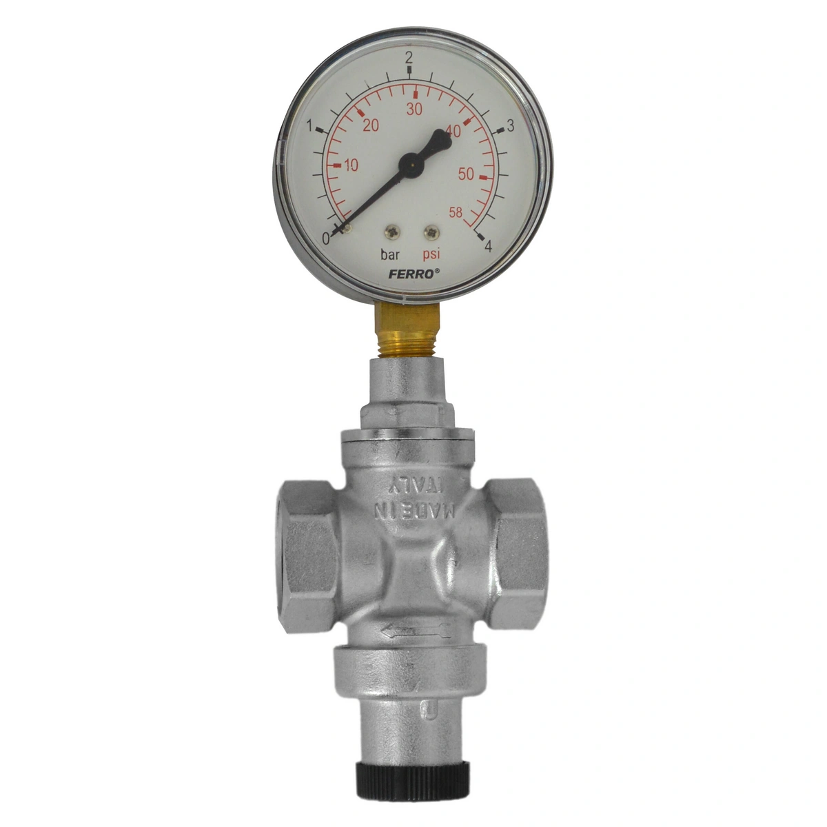 Reduktor ciśnienia 3/4" PN16 1-4bar z manometrem