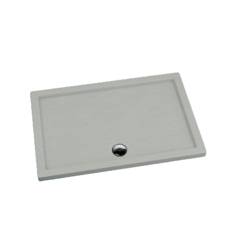 Brodzik CERTUS prostokątny 80x100x5 - cement struktura