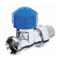 Zawór termostatyczny DN15, 3/4"x1/2" GZxGZ, chrom poler - prosty