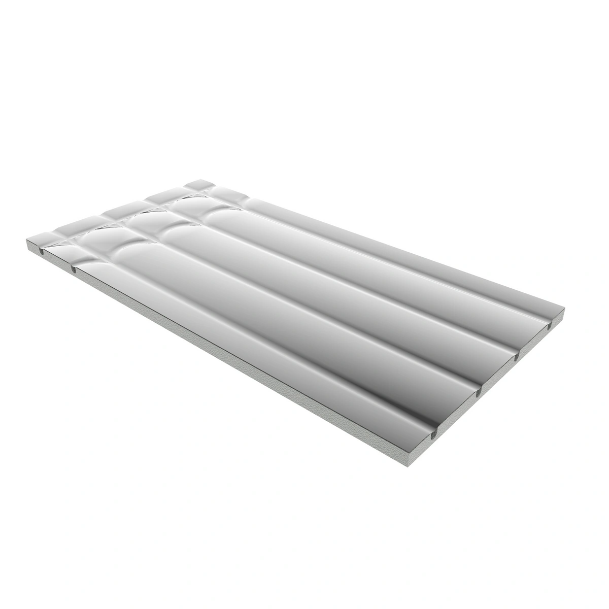 Płyta systemowa RED ALU EPS 400 z folią aluminiową do suchego systemu ogrzewania podłogowego.