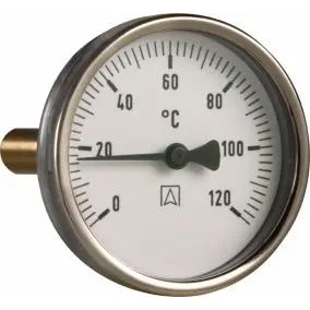 Termomer bimetaliczny aksjalny BiTh 80, 0-120 °C, tuleja 68 mm, 1/2’’ ax, kl. 2,0