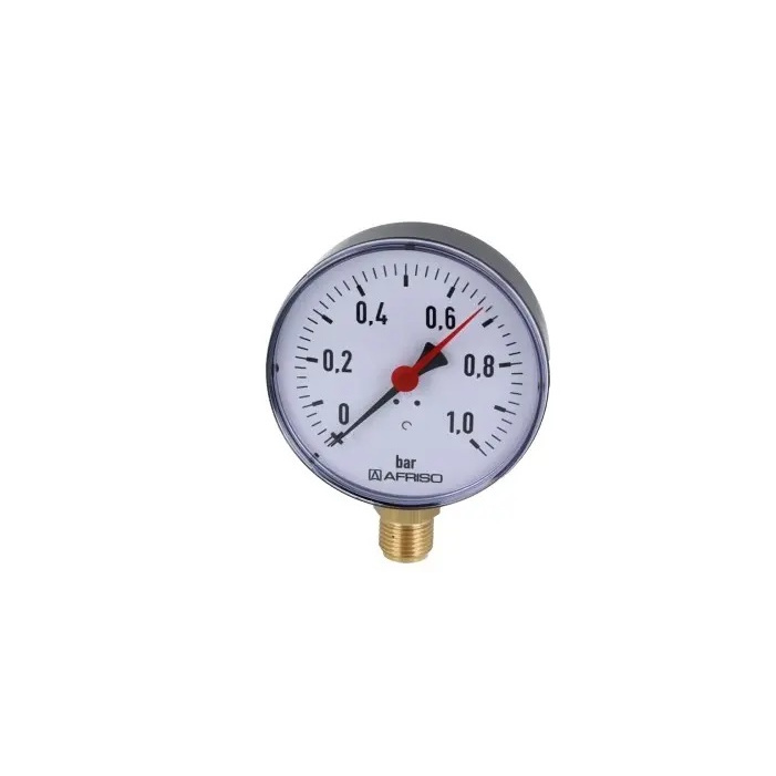 Manometr grzewczy RF - metal RF63, RAD, 0-1,6 bar, 1/4’’ kl. 1,6