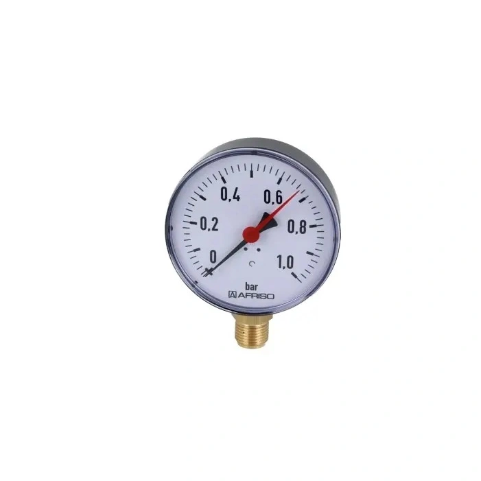 Manometr grzewczy RF - metal RF80, RAD, 0-1 bar, 1/2’’ kl. 1,6