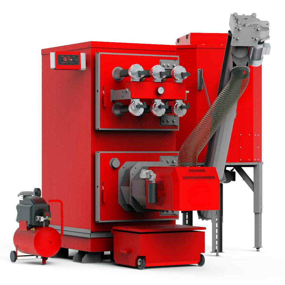 Kocioł RED MAXPELL ZB GL 90 kW - aut.STD szafa + lambda/pal.ZB/Przód